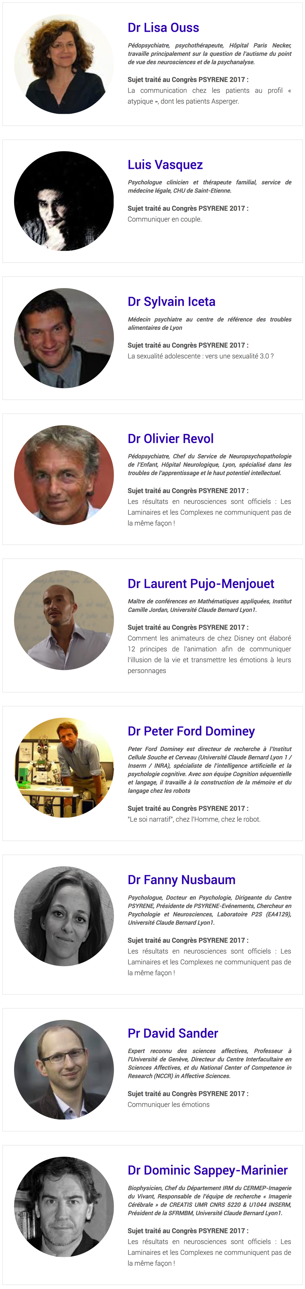 Les Intervenants Les Intervenants